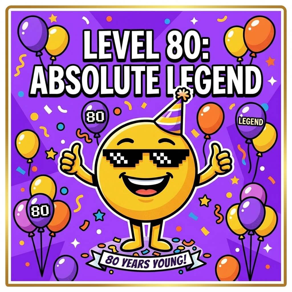 80th birthday meme
