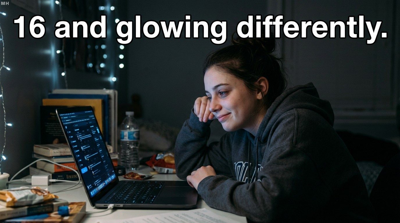Glowing Differently at 16 Meme