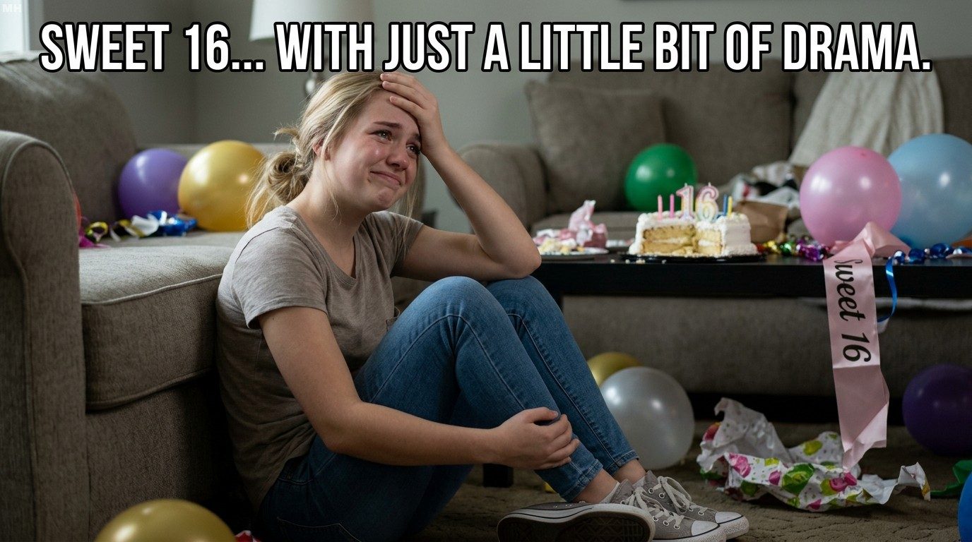 Sweet 16 with Just a Little Drama Meme