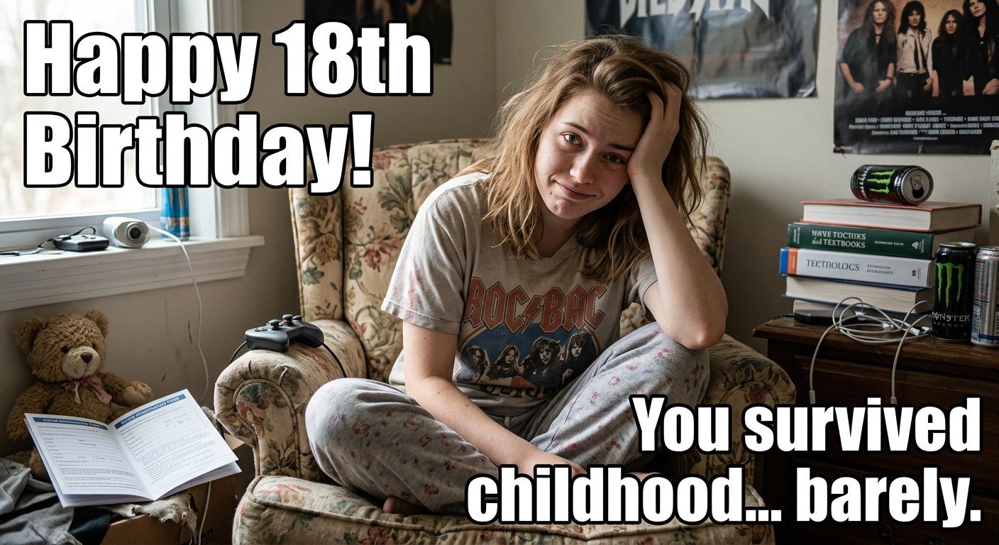 Survived Childhood Barely Meme