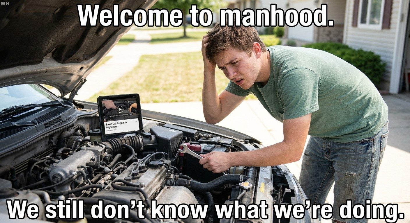 Welcome to Manhood We Are Clueless Meme