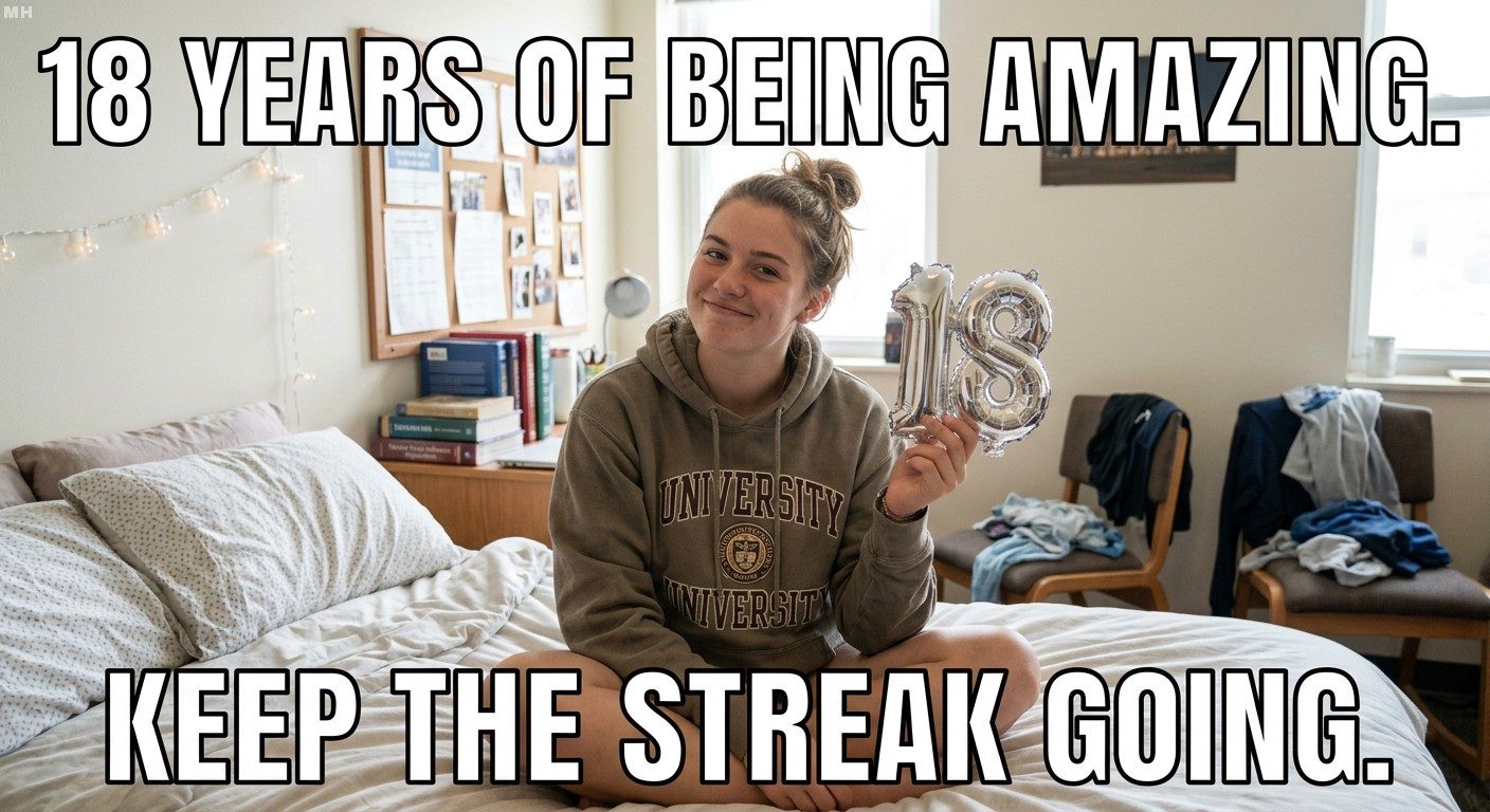 18 Years of Being Amazing Meme