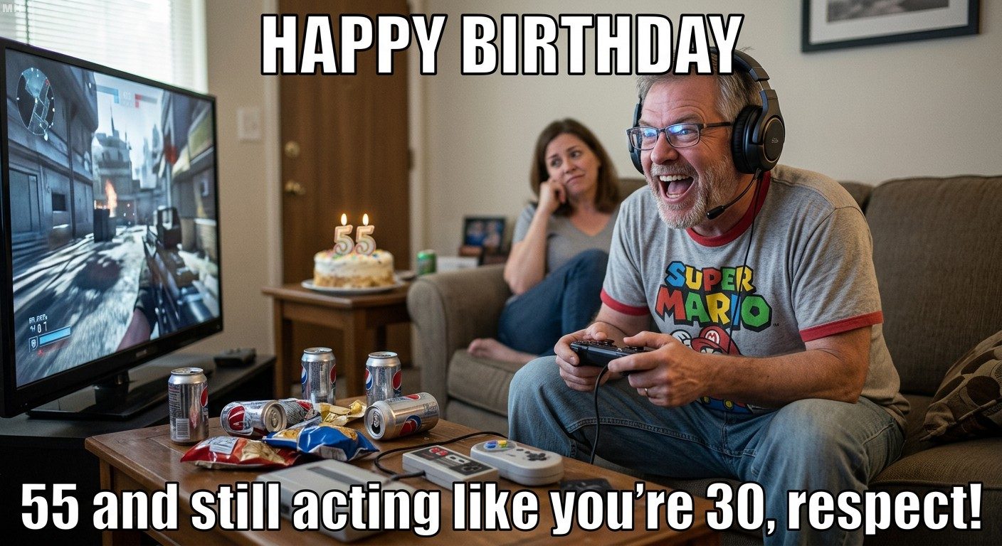 Acting 30 at 55 Meme