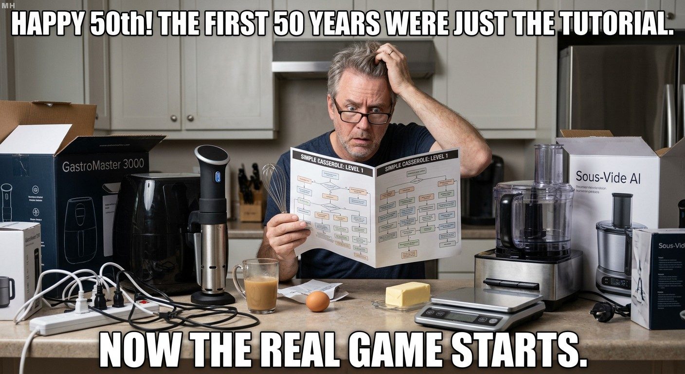 Turning 50 Reaction Meme