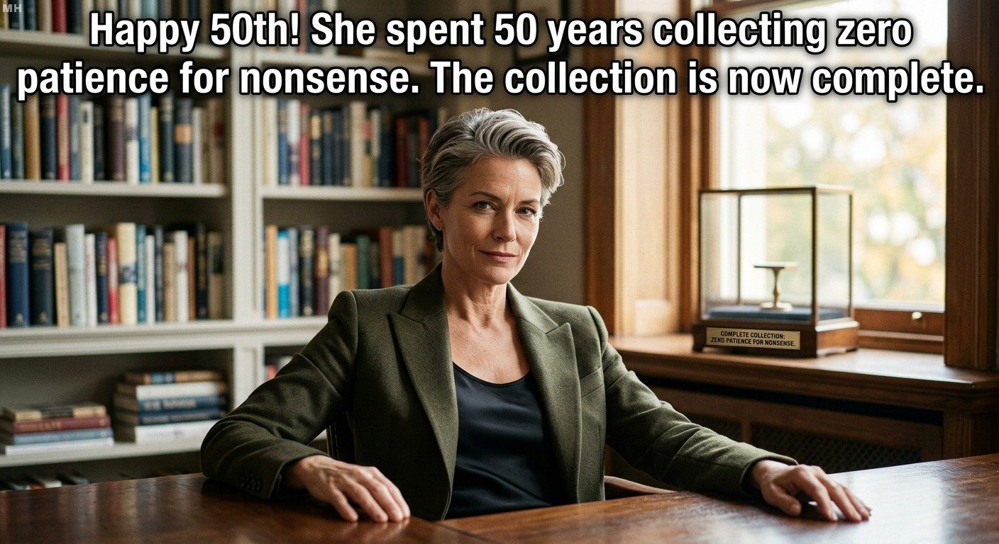 Zero Nonsense Collection Complete Sarcastic Meme For Her At 50
