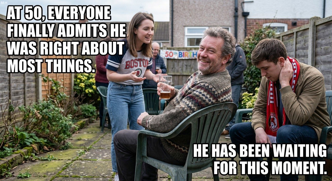 Finally Admitted He Was Right, Dad Turning 50 Humor