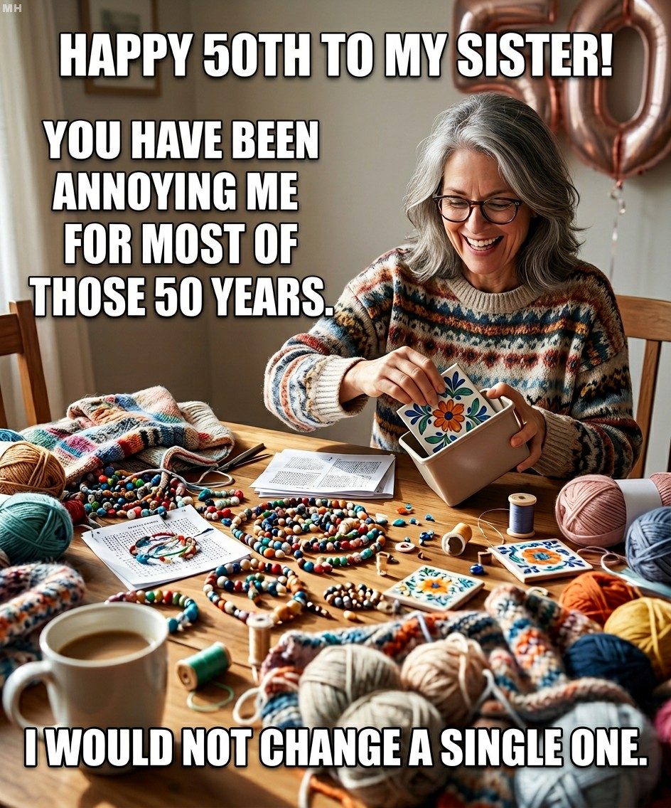 Annoying For 50 Years, Sibling Birthday Roast Meme