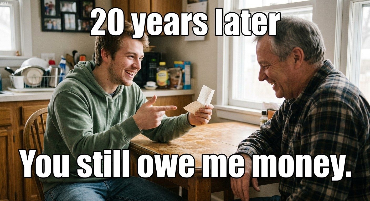 Still Owes Money Meme
