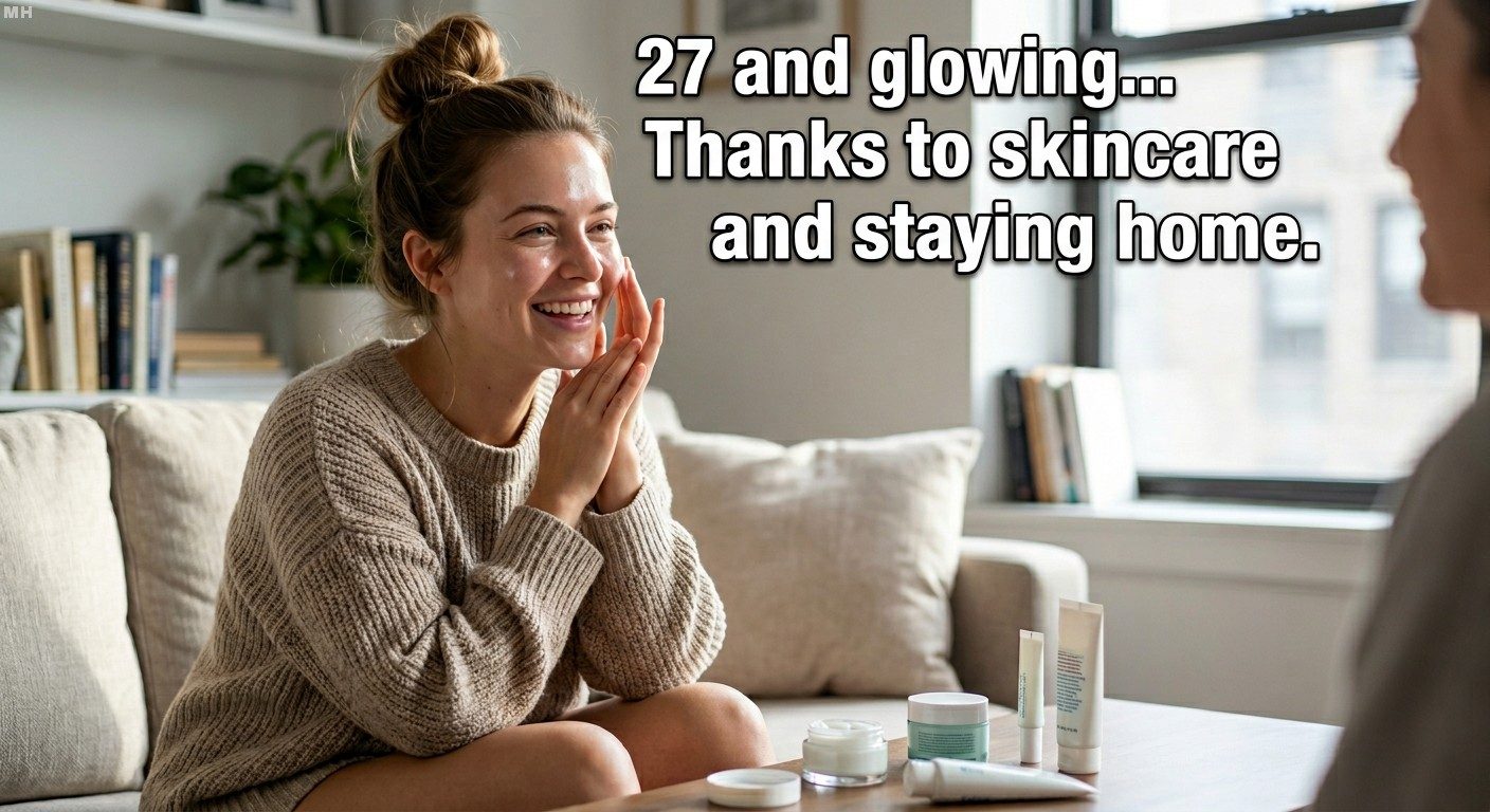 Skincare Over Socializing meme