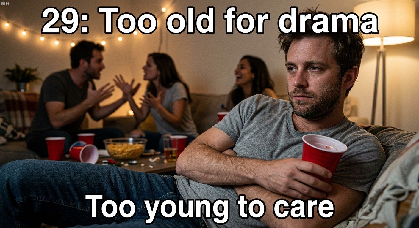 Too old for drama meme