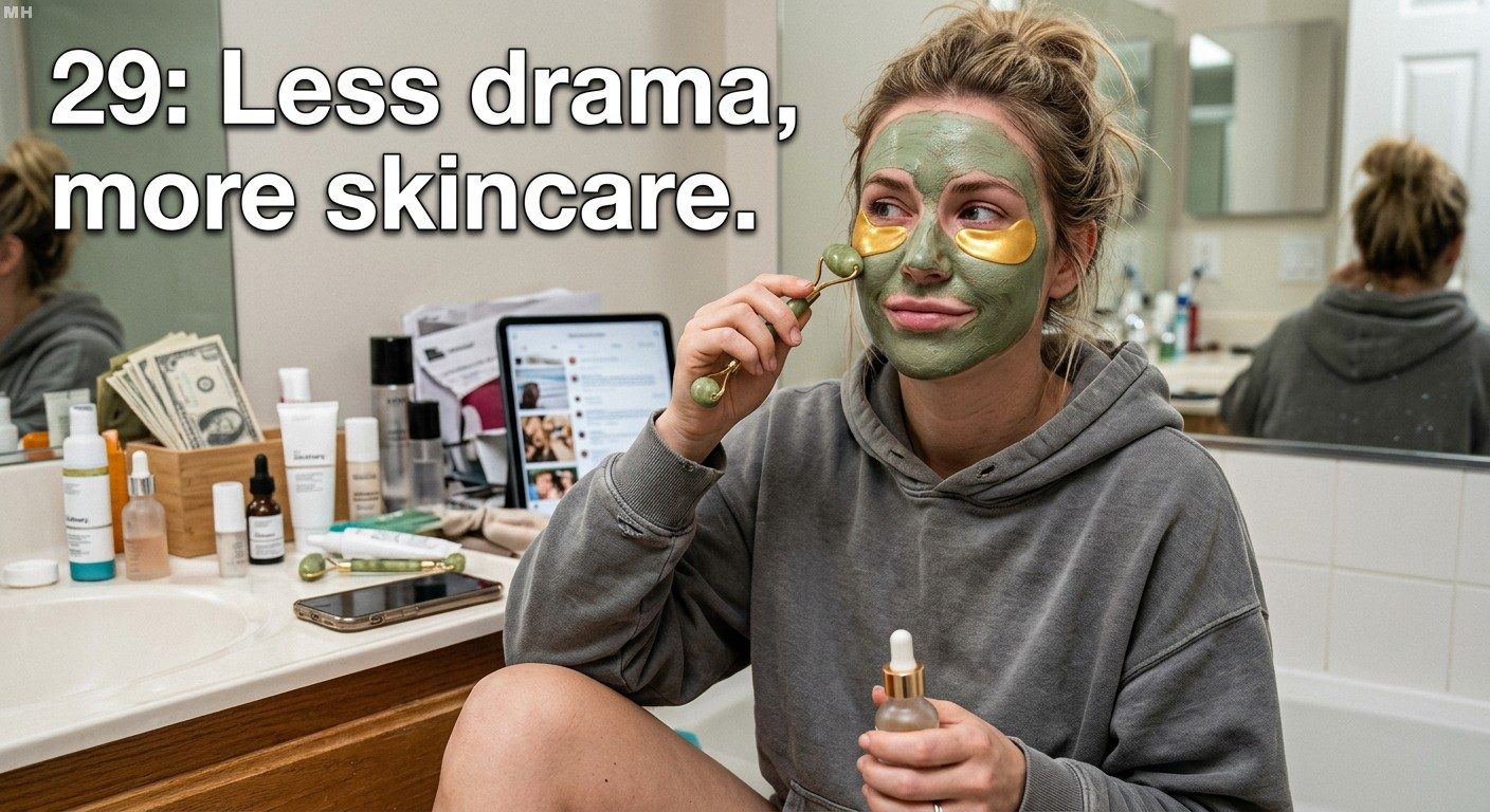 Skincare over drama meme