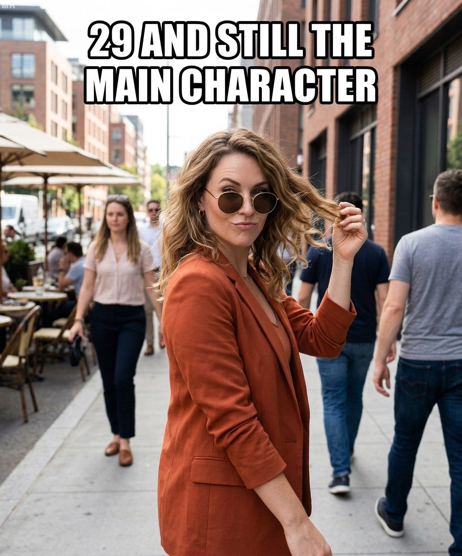 Main character at 29 meme
