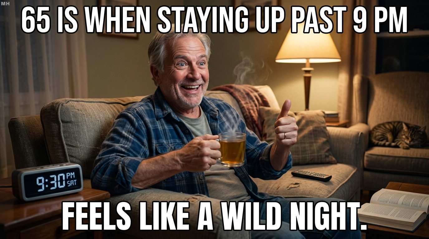 Wild night at 9 PM meme
