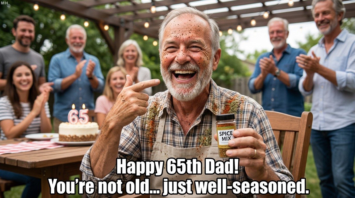 Well-seasoned not old dad meme