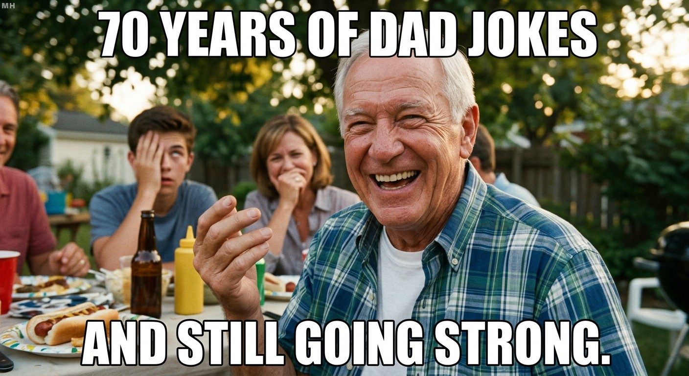 Seventy Years Of Dad Jokes Meme