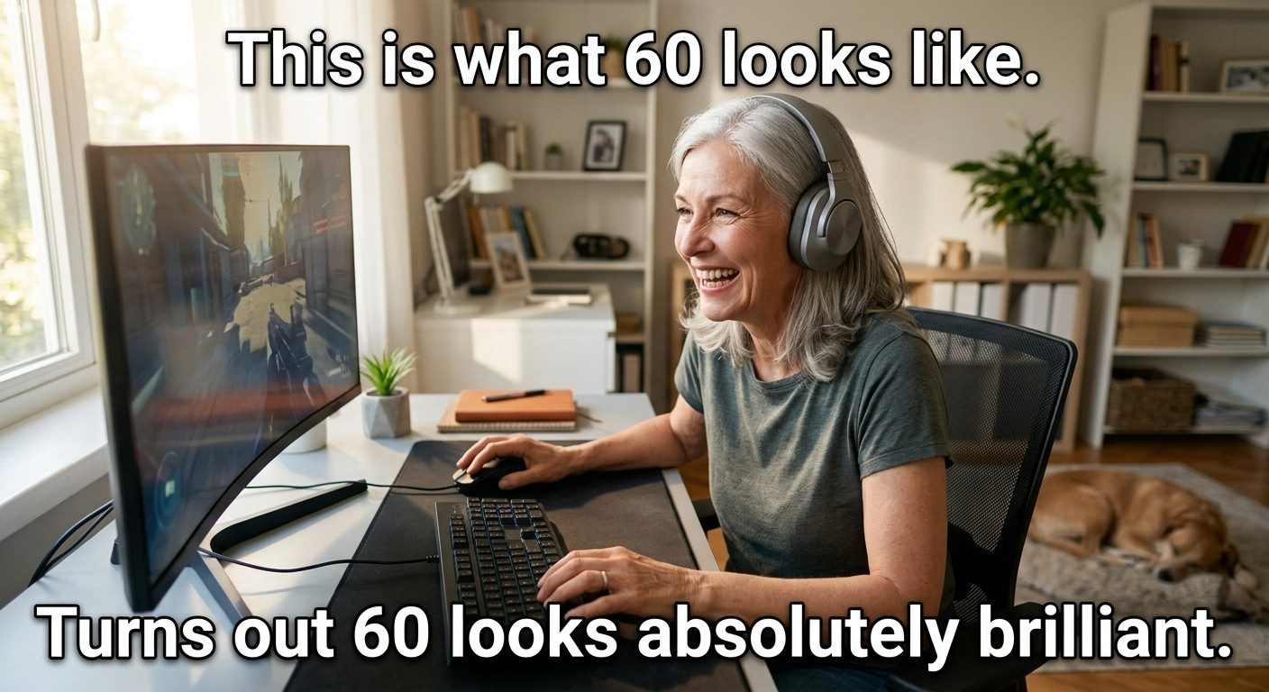 Turns out 60 looks brilliant meme