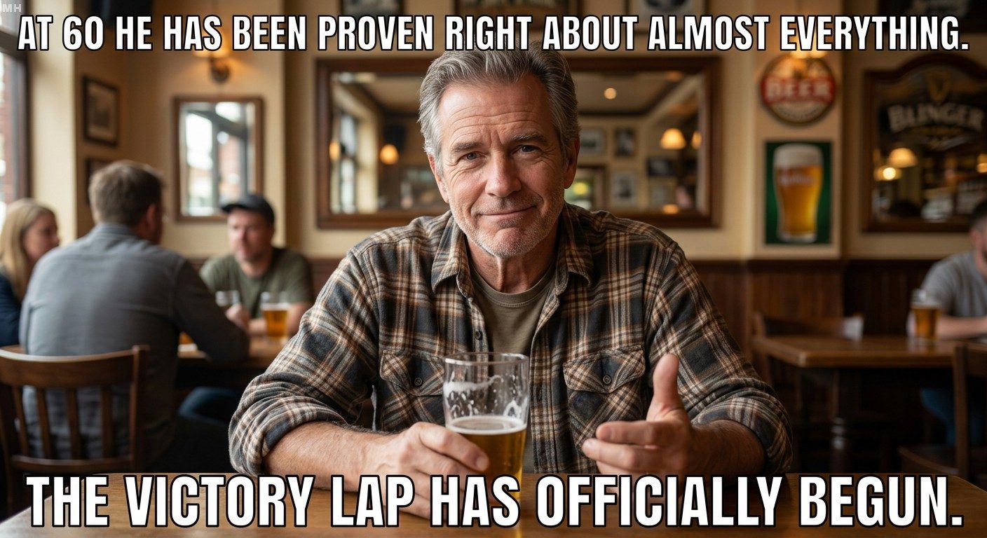 Victory lap officially begun meme