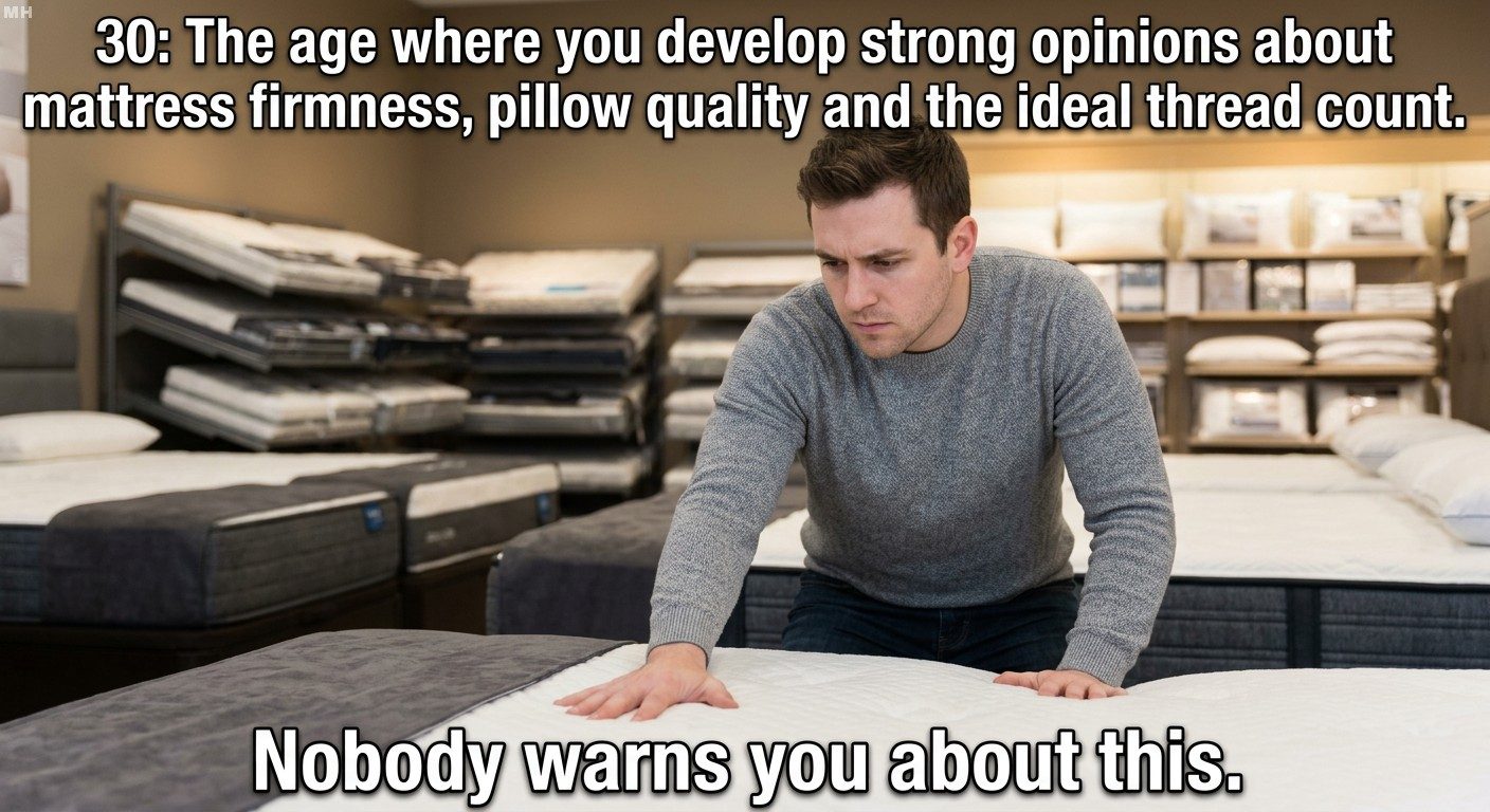 Strong opinions about mattress firmness meme