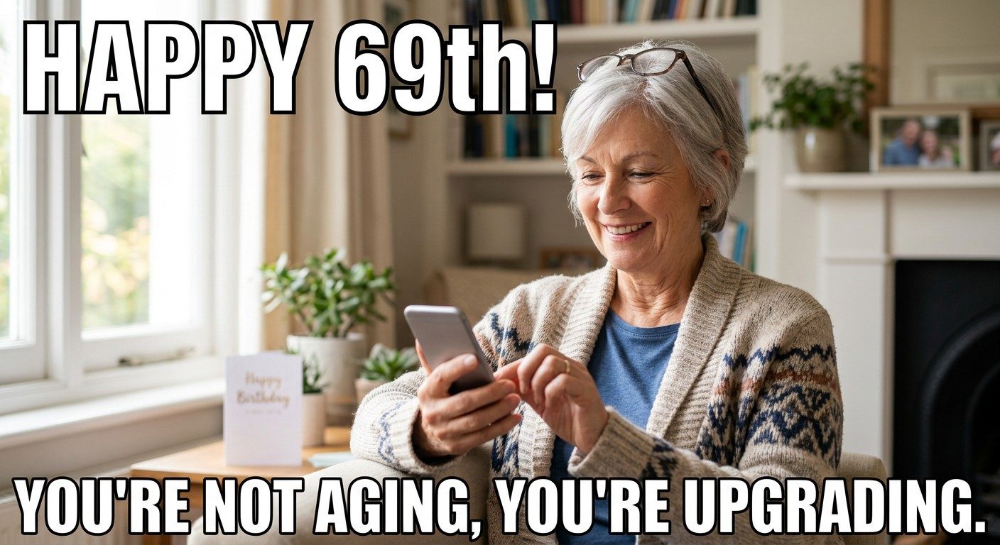 Not Aging Just Upgrading Meme
