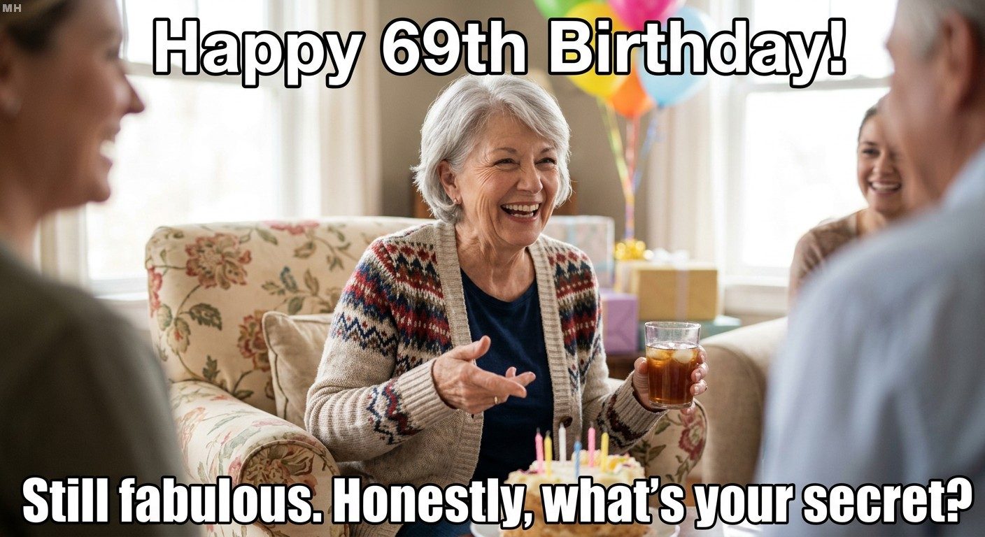 Fabulous at 69 Queen Meme