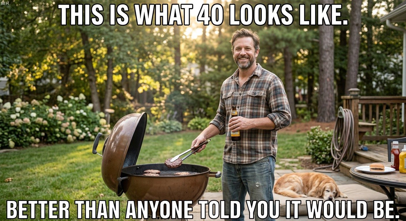 This is 40, better than they told you meme