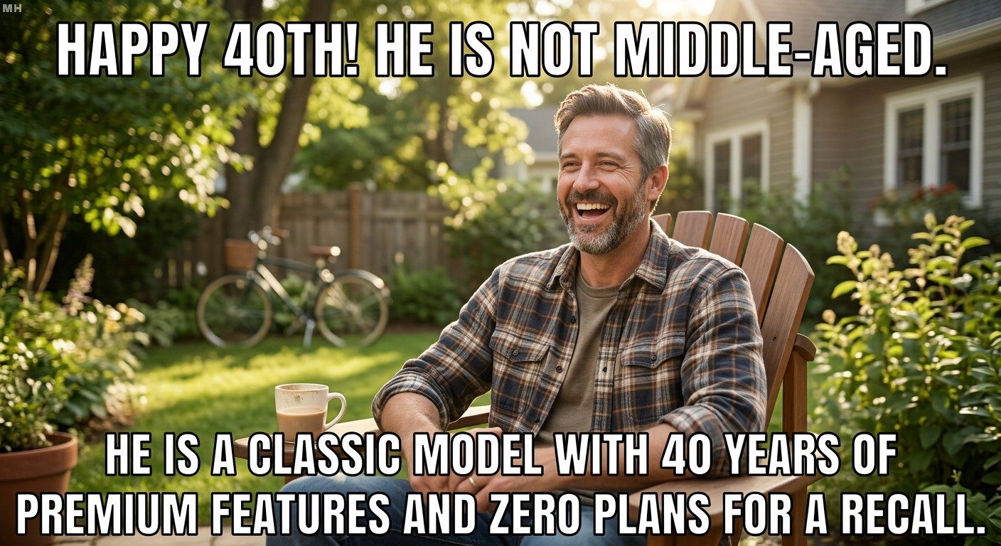 Classic model, premium features meme