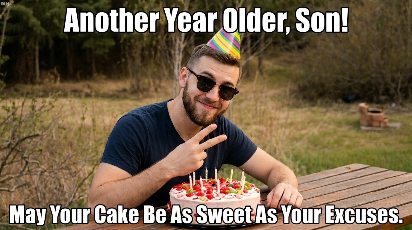 “Sweet as Your Excuses” Birthday Cake Meme