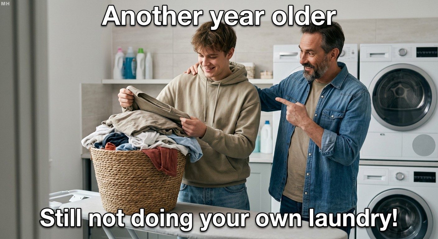 “Still Not Doing Your Laundry” Birthday Meme