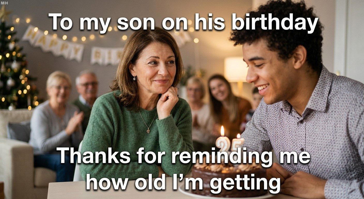 “Thanks for Reminding Me How Old I’m Getting” Birthday Meme