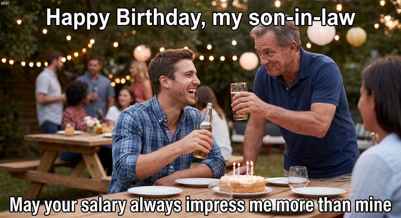 “May Your Salary Always Impress Me” Birthday Wish Meme