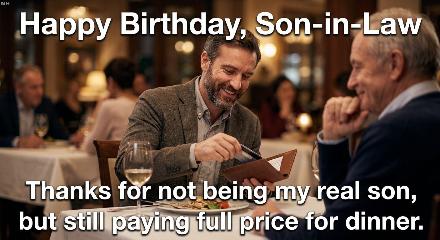 “Not My Real Son But Still Pays Full Price” Dinner Meme