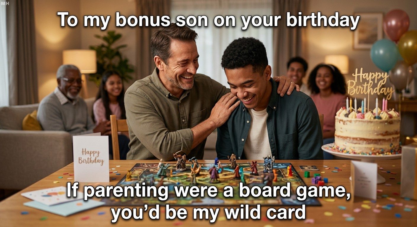 “Wild Card in the Board Game of Parenting” Birthday Meme
