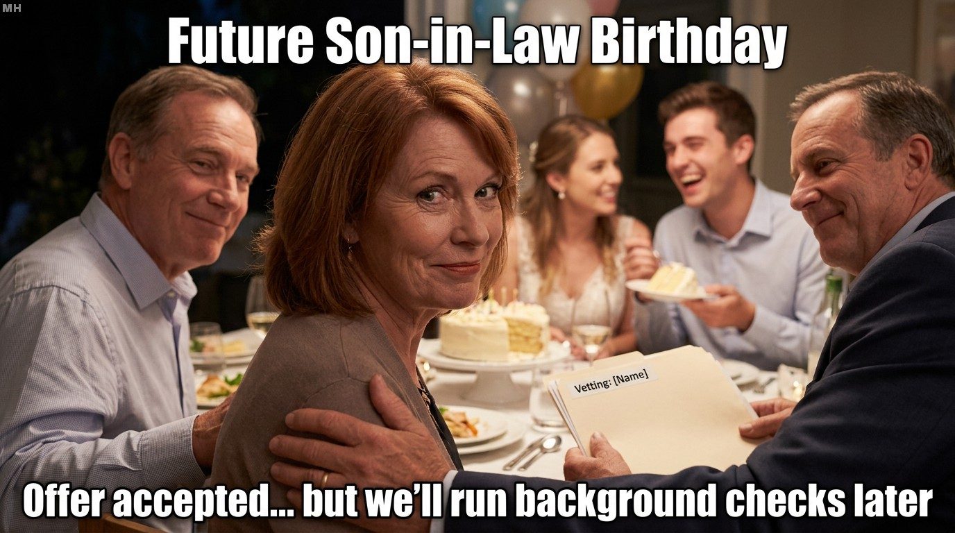 “Offer Accepted, Background Checks Later” Birthday Meme
