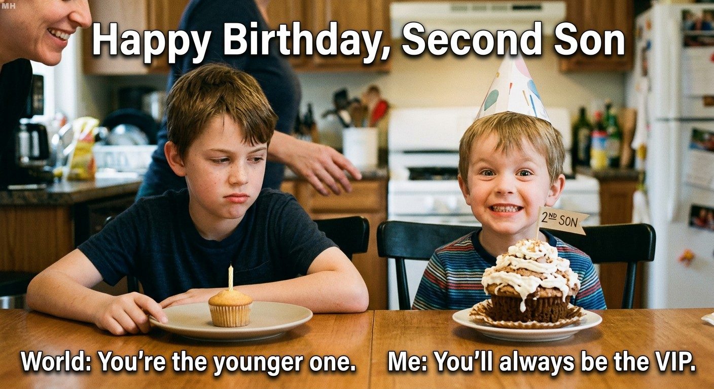 “Always the VIP” Second Son Birthday Meme