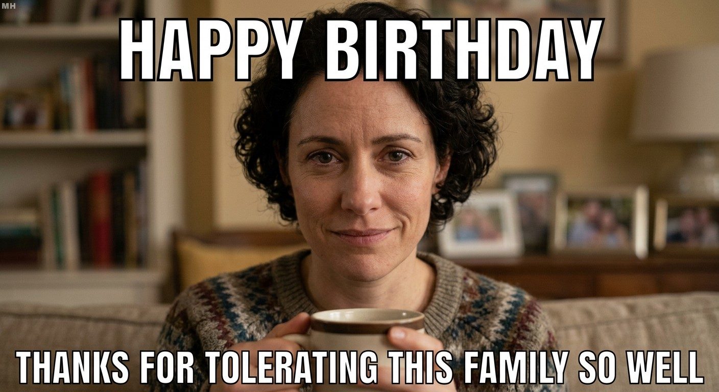 Tolerating This Entire Family: The Compliment Nobody Says Directly
