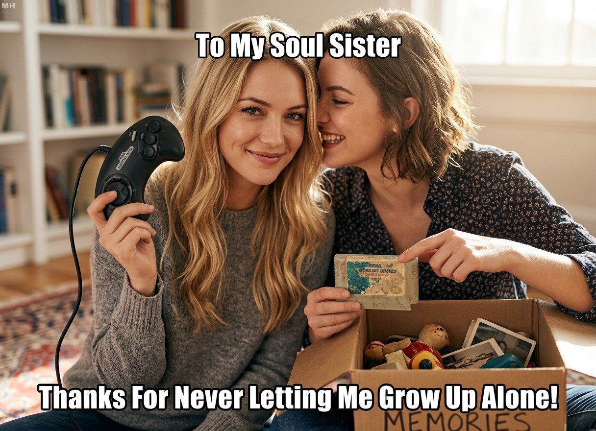 Never Grew Up Alone: The Soul Sister Promise Put Into a Caption