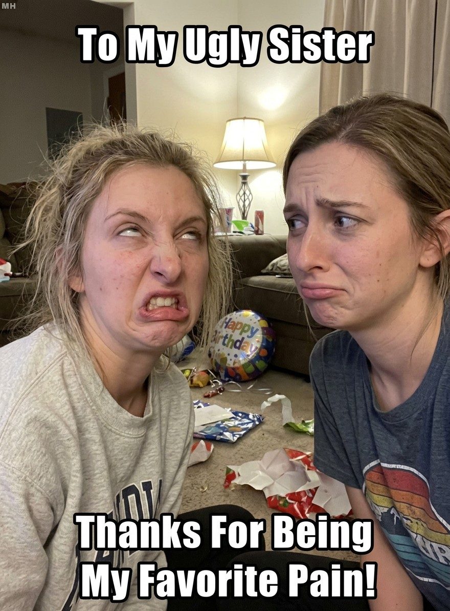 Favorite Pain: The Sibling Paradox in Five Words