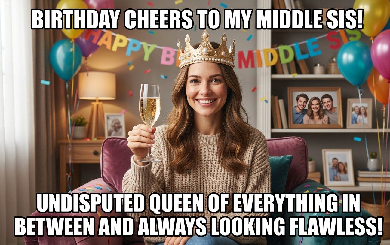 Queen of Everything in Between: The Middle Sister’s Crown, Finally Official