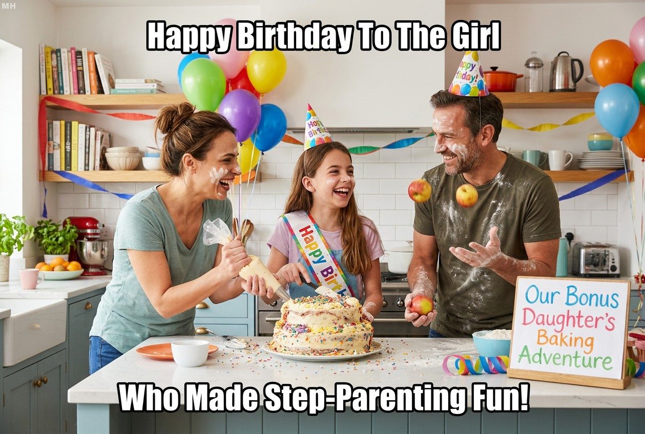 “Made Step-Parenting Actually Fun” Gratitude Birthday Meme
