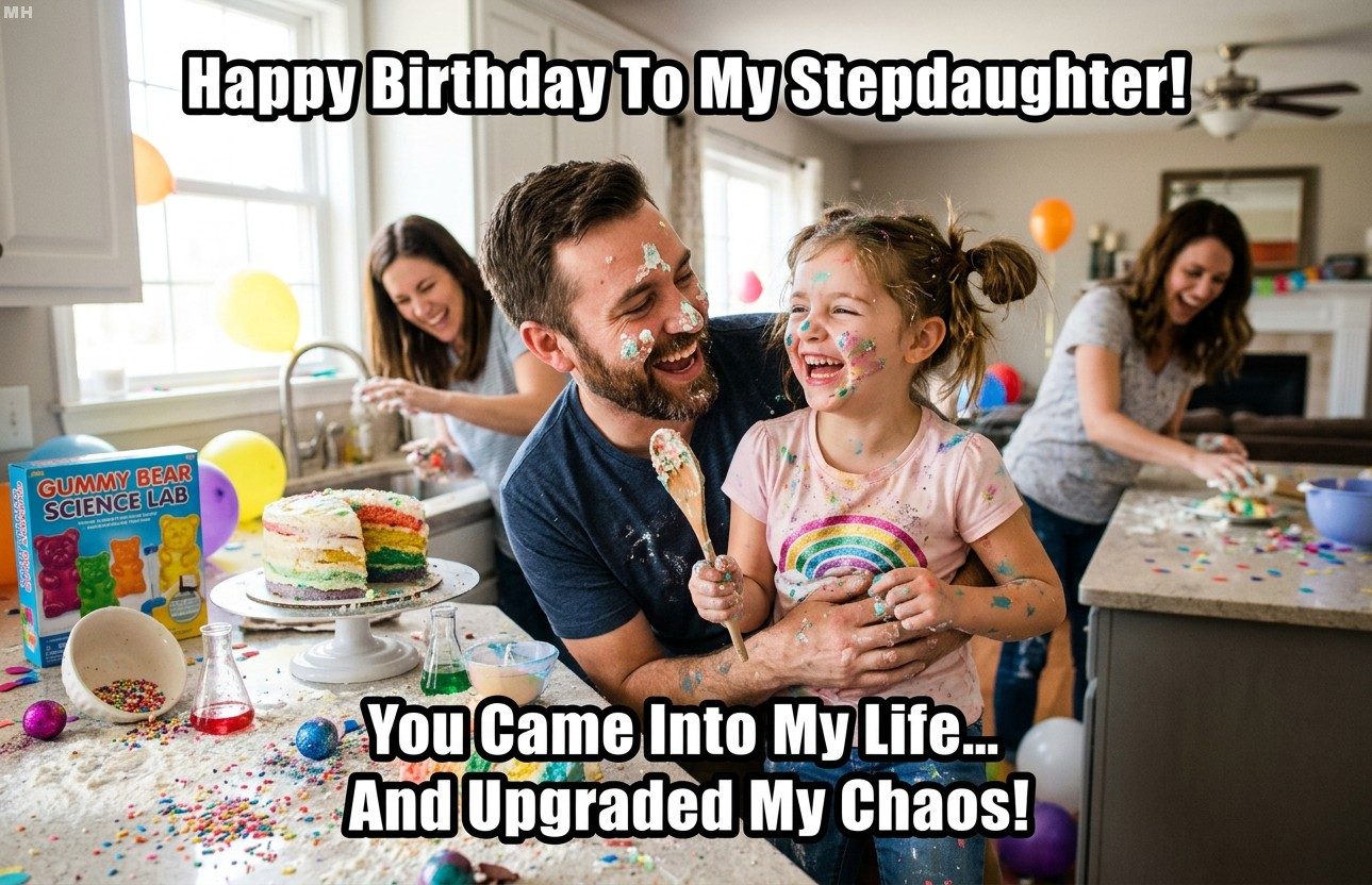 “Upgraded My Chaos” Stepdaughter Arrival Birthday Meme