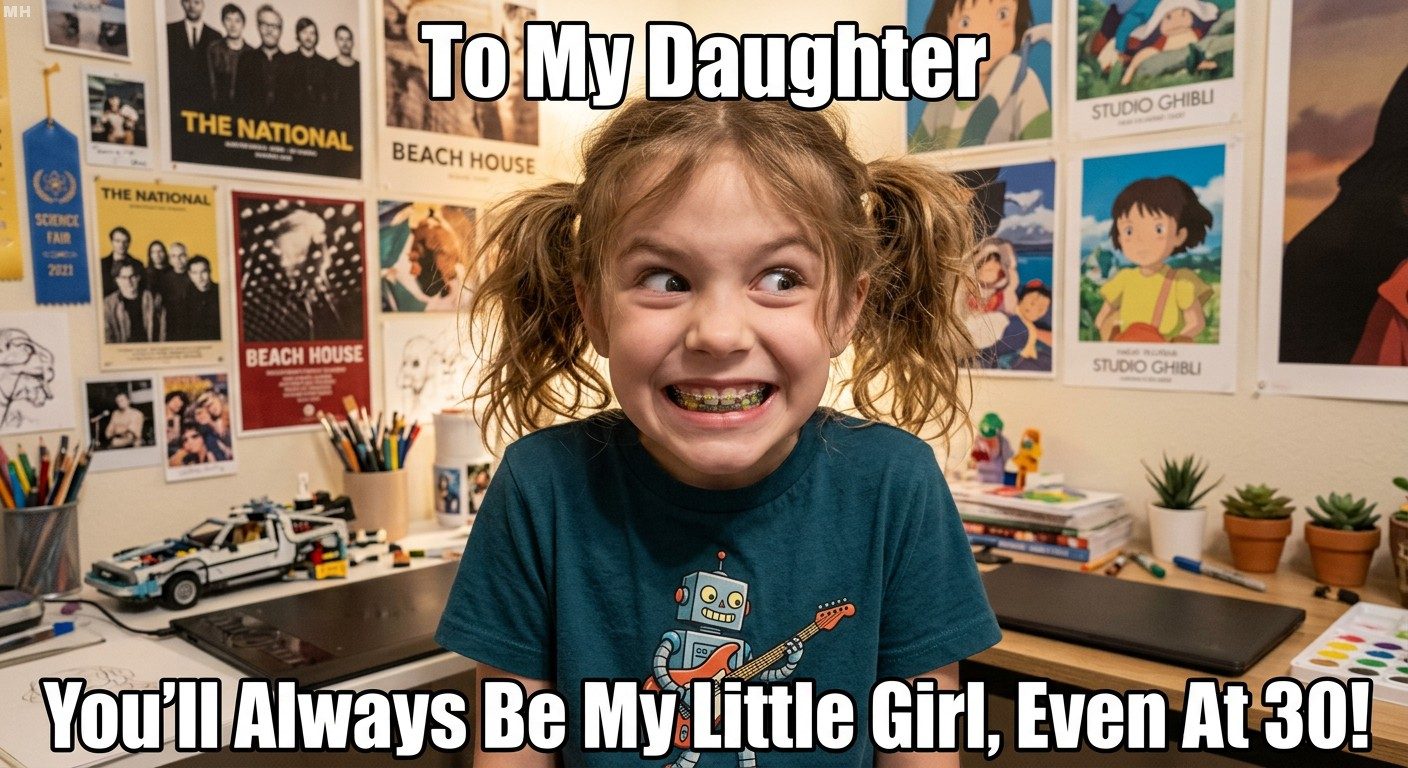 “Still My Little Girl Even at 30” Nostalgic Birthday Meme