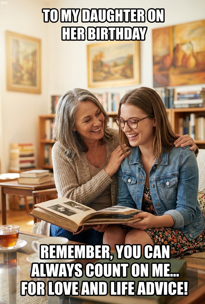 “Count on Me for Love and Life Advice” Mom Forever Meme