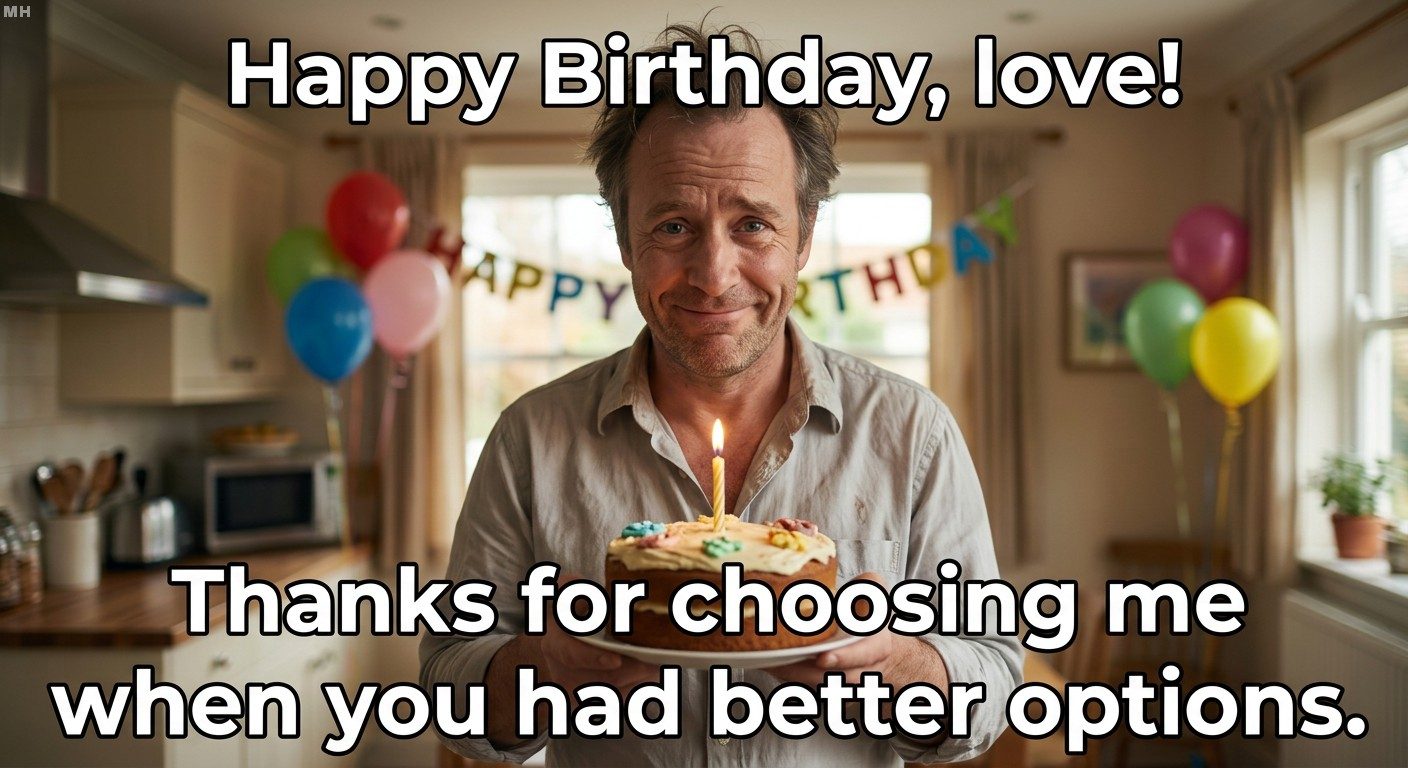 She Had Better Options: The Birthday Confession He Actually Means