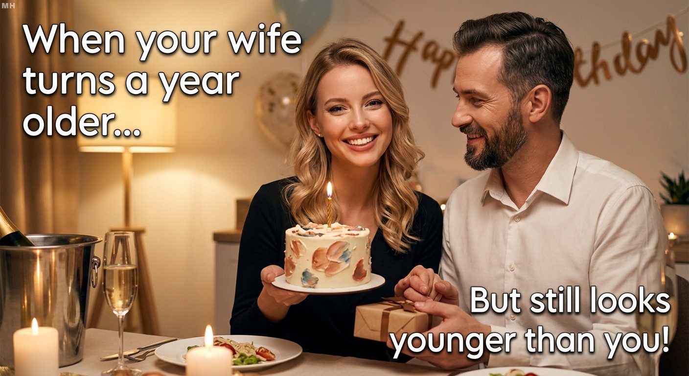 Aging Better Than You: The Honest Husband Birthday Observation