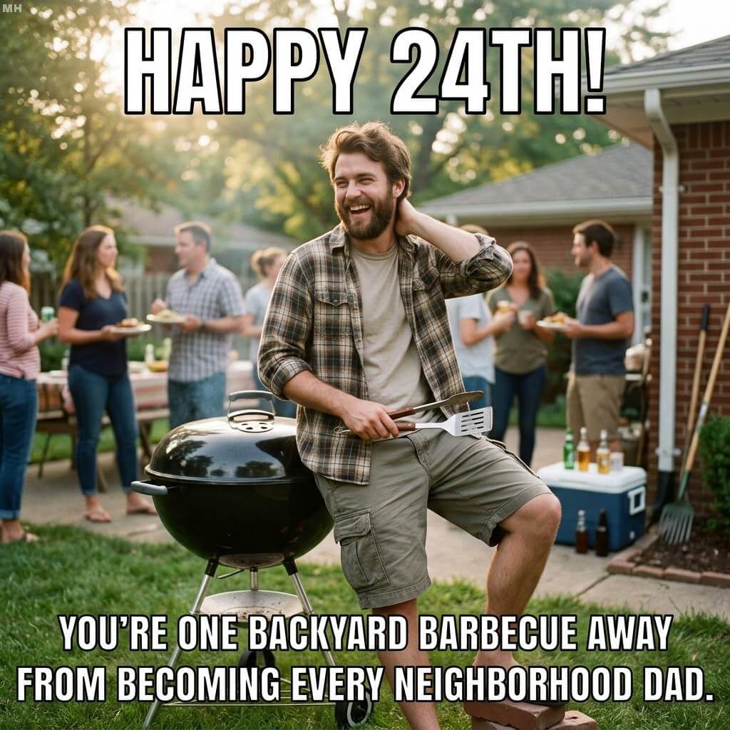 One Barbecue From Dad Status Meme