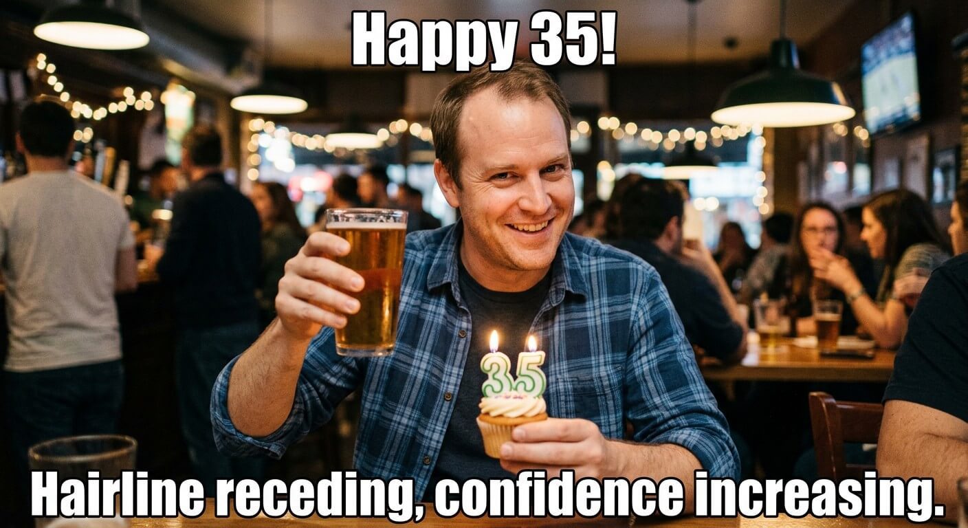 Receding Hairline Confidence Meme