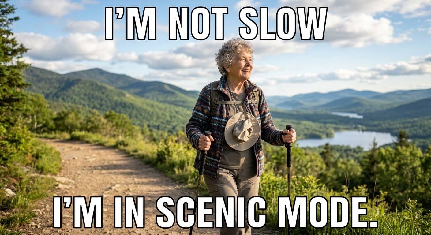 Scenic Mode Walking Pace Meme