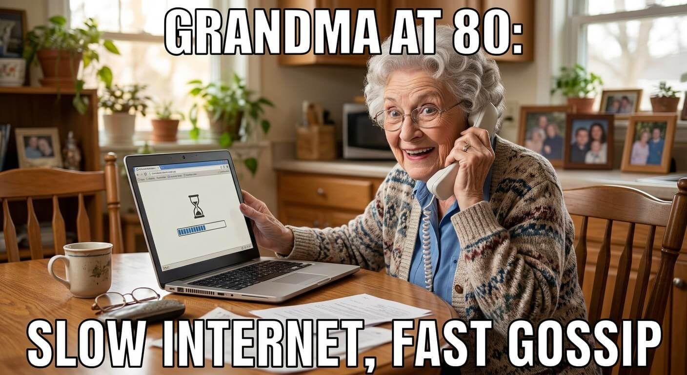 Slow Internet Fast Gossip Meme