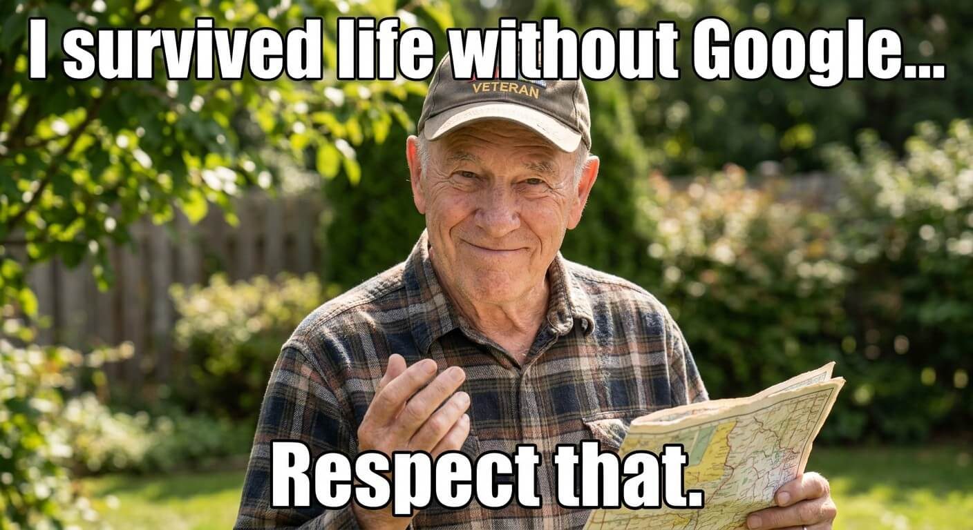 Survived Life Without Google Meme