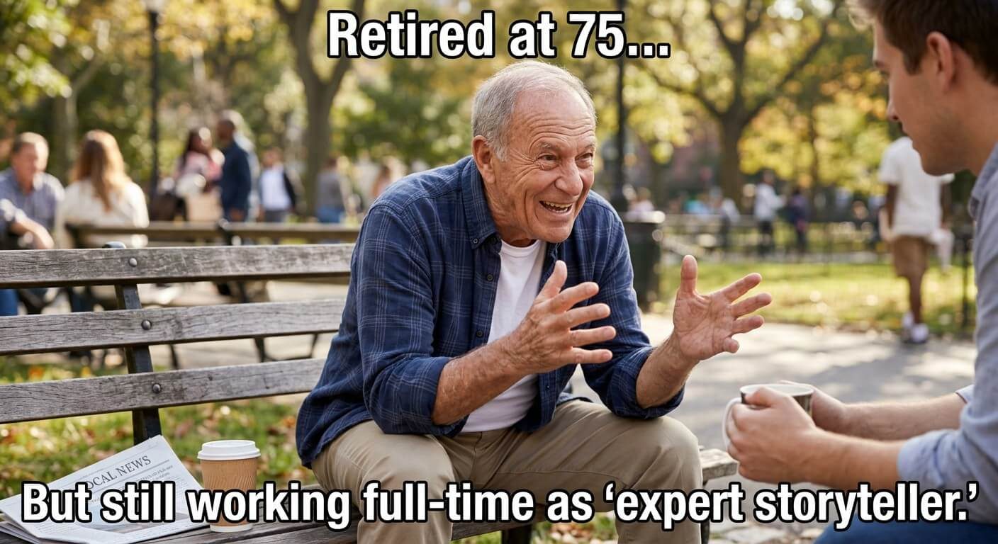 Retired Full Time Storyteller Meme
